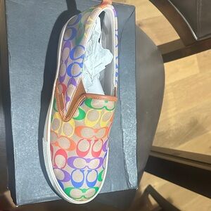 Coach Multicolor Slip-On Kids Sneakers